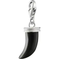 Thomas Sabo Silberanhänger Charm Zahn Obsidian Original