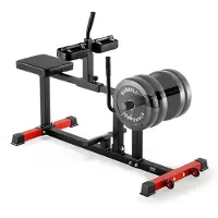 Vevor sitzende Wadenmaschine Wedentrainer mit 200 kg Tragkraft für Beinübungen, Kraft-Beintrainer Spezialmaschine für den Unterkörper, passend für Gewichtsscheiben (25,4 / 50,8 mm)