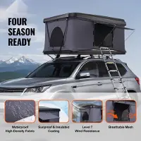 StarTech.com Dachzelt Hartschale für 2-3 Personen - Wasserdicht - Jeep, SUV, Truck - Klappzelt mit Leiter