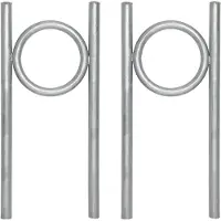 TRUTZHOLM 2x Fahrradanlehnbügel 115 x 53 cm Stahl feuerverzinkt Ø 60 mm Einbetonieren Fahrradständer Parker Typ O