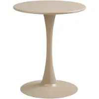 Ebuy24 Runder Cafétisch in Taupe, Ø60cm, 72cm hoch