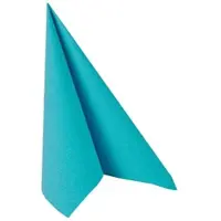 Papstar Servietten "ROYAL Collection" 1/4-Falz 40 cm x 40 cm türkis, 5 x 50 Stück 250 Stück