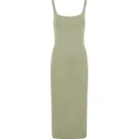 Urban Classics Basic Long Cotton Jersey ärmelloses Kleid