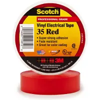 Scotch 7100238735, 1 Stück(e), Rot, PVC, 600 V, Sichtverpackung, UL Listed, VDE, CSA Certified, RoHS 2015/863/EU Compliant