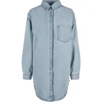 Urban Classics stylische Damen Jeans Oversize Denim 370 g/m² mit Baumwolle Blau