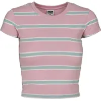 Urban Classics Ladies Stripe Cropped Tee