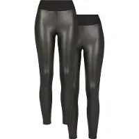 Urban Classics Faux Leather High Waist Leggings 2 Einheiten