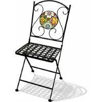 Mojawo Mosaik Klappstuhl Balkonstuhl Bistrostuhl Stern Design