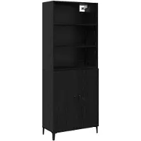 vidaXL Highboard Schwarz Eichen-Optik 69,5 x 32,5 x 180 cm