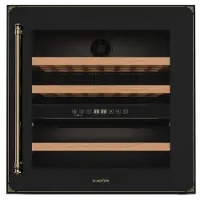 Klarstein Vinsider Victoria 36 Weinkühlschrank | 36 Flaschen | Touch | UV-Schutz | LED | leise | 3 Regale Schwarz