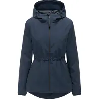 MARIKOO Outdoorjacke "Katzilein" Leichte Übergangsjacke mit Kapuze und Kordelzug