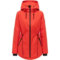 NAVAHOO Outdoorjacke "Blumentanz 14" mit Kapuze Übergangsjacke mit wasserdichtem Verschluss
