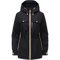 MARIKOO Outdoorjacke "Sohaa" Leichte Outdoorjacke mit Kapuze und Kordelzug