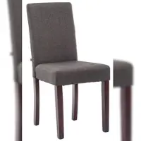 DELUKE Esszimmerstuhl DALAN - Stoff Dunkelgrau 41x47x91 cm Cappucino | Essstühle Esszimmerstühle Küchenstühle Wohnzimmerstühle