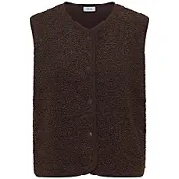 Cecil Fellweste "Curly fake Wool" in Woll-Optik