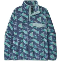 Patagonia Pullover LW Synch Snap-T P/O Damen Jaguar Geo: Blue Sage-S