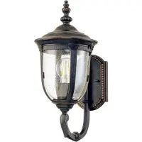Elstead Lighting Außen Wandlaterne, Alu bronze, Glas klar, H 41,5 cm