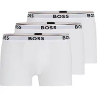BOSS für Herren. 50475274 Pack 3 weiße Troncal Boxershorts (XXL), Heimtextilien, Baumwolle