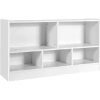 Coast Spielzeugschrank für Kinder aus Holz Regal für Kinder 111 x 30 x 61,5 cm weiß