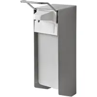 TEMDEX Desinfektionsmittelspender 1000 ml Edelstahl mit kurzem Armhebel
