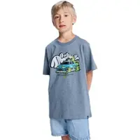Dc-shoes T-Shirt "Tire Fire", Jungen, Gr. 10(140-148cm), grau (dunkelgrau heather), Obermaterial: 75% Walkfrottier, 25% Walkfrottier;, Shirts T-Shirt