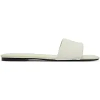 Calvin Klein Pantoletten Square Flat Sndl Canvas Hw HW0HW03129 Weiß 37