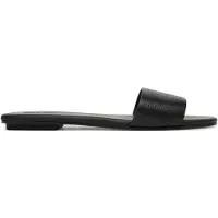 Calvin Klein Pantoletten Org Flat Sndl One Bar Lth Aop HW0HW02857 Schwarz 37