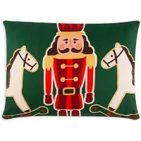 Excelsa Dekokissen Vintage Christmas Baumwolle mehrfarbig