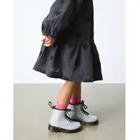 Dr. Martens Kleinkind 1460 Silver + Silver Nebula Glitter-Schuhgröße 26