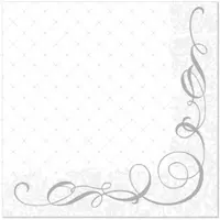Papstar 50 Servietten "ROYAL Collection" 1/4-Falz 40 x 40 cm grau