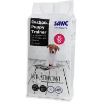 Savic Puppy Trainer Pads mit Aktivkohle - Medium: L 45 x B 30 cm, 50 Stück