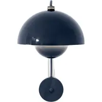 &tradition Flowerpot VP8 Wandleuchte, stahlblau, Stecker - &TRADITION &Tradition, Flowerpot VP8, Blau, für Wohnzimmer, Metall, Design