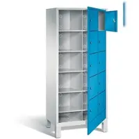 C+P S 3000 Evolo Metall Schließfach 11 Türen Zylinderschloss 810 x 500 x 1.850 mm Lichtgrau 48060-205 S10008