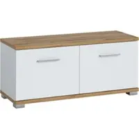 LIVING CHARM Sitzbank , weiß, B:90cm H:40cm T:33,5cm, Holzwerkstoff, MDF, Sitzbänke, Sitzbank