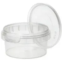 Papstar Starpak Feinkostbecher, PP rund 80 ml Ø 6,9 cm, 3,65 cm transparent mit Originalitätsverschluss 1000 Stück