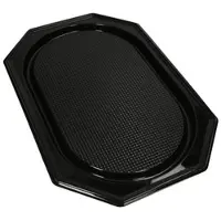 Papstar Starpak 10 Servierplatten, PET schwarz