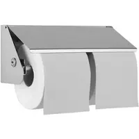 Wagner EWAR WP 149 Zweifach-Toilettenpapierhalter für 2 Rollen Edelstahl matt gebürstet