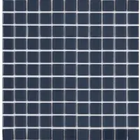 Premium Mosaic Glasmosaik dunkelgrau 30x30 cm glanz MOS25DGY