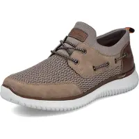 Rieker Herren Sneaker Slipper mit Gummizug und sehr leichter EVA Laufsohle B9643, Größe:46 EU, Farbe:Braun
