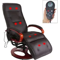 Mendler Relaxsessel Terni II mit Massage Kunstleder, coffee