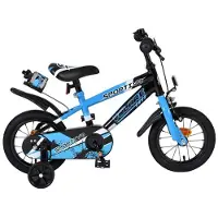 Volare Sportivo Kinderfahrrad - Jungen - 12 Zoll - Blau Schwarz
