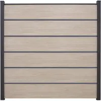 GROEN & JANSSEN Hauptelement GroJa BasicLine Premium Stecksystem ohne Pfosten 180 x 180 cm Sheffield Oak