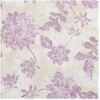 Papstar Servietten "ROYAL Collection" 1/4-Falz 40 cm x 40 cm lila "Flowers", 5 x 50 Stück 250 Stück