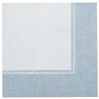Papstar Servietten "ROYAL Collection" 1/4-Falz 40 cm x 40 cm arktikblau "Linum", 8 x 20 Stück 160 Stück