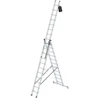 Proregal Mehrzweckleiter 3-teilig mit nivello-Traverse 3x11 Sprossen