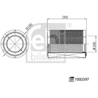 FEBI BILSTEIN Bilstein Luftfilter 1002597