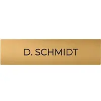DoorBird D21x Namensschild für eine Ruftaste, individuelle Gravur – RAL 1017