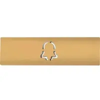 DoorBird D21x Namensschild für eine Ruftaste, Glockensymbol – RAL 1017