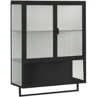 OKWISH Klappbarer Esstisch Ausziehtisch Teleskoptisch mit integriertem Snack-Regal und verstellbaren Fächern,Wohnzimmertisch mit abnehmbaren Glasböden und LED-Beleuchtung,Natur