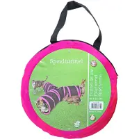 Boon Spieltunnel Nylon 'Y' Modell 85x25 cm schwarz/rosa Play Fun-cat (roze)